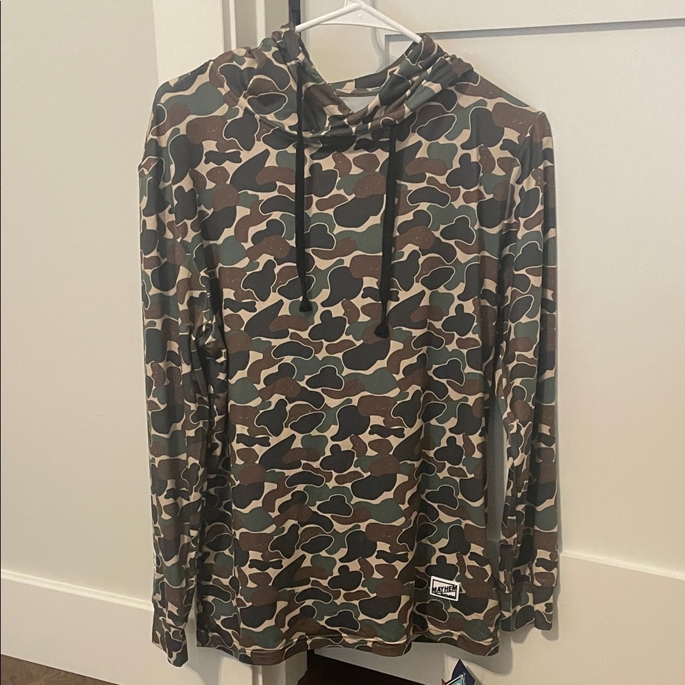 NWT HUF Camo Long Sleeve Hoodie